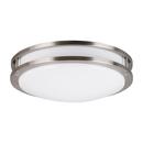 Miseno Brushed Nickel LED Flush Mount Ceiling Fixture in Brushed Nickel 