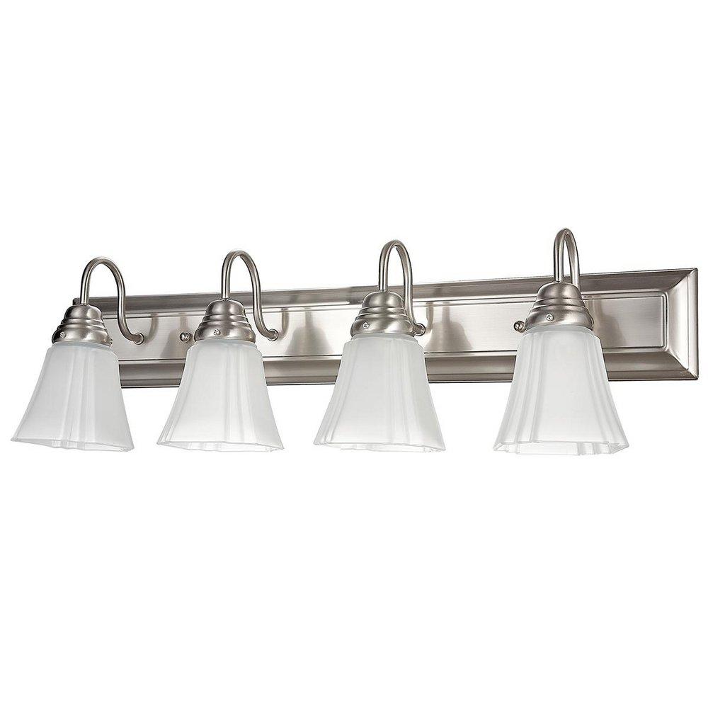 Miseno Brushed Nickel 60W Vanity Fixture in Brushed Nickel 