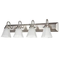60W 4-Light Vanity Fixture in Brushed Nickel