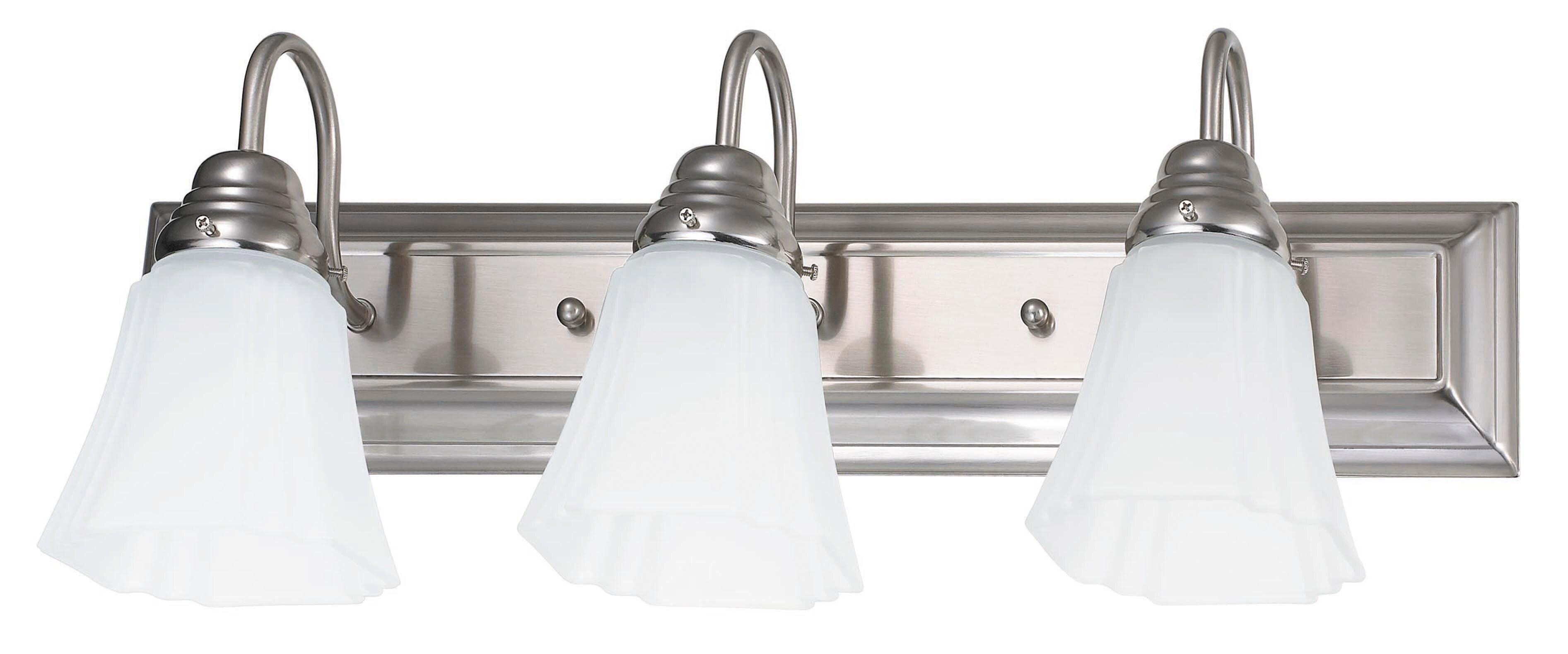 Miseno Brushed Nickel 60W Medium E-26 Vanity Fixture in Brushed Nickel 