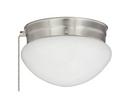 7-1/2 in. 60W Flush Mount Ceiling Fixture in Brushed Nickel
