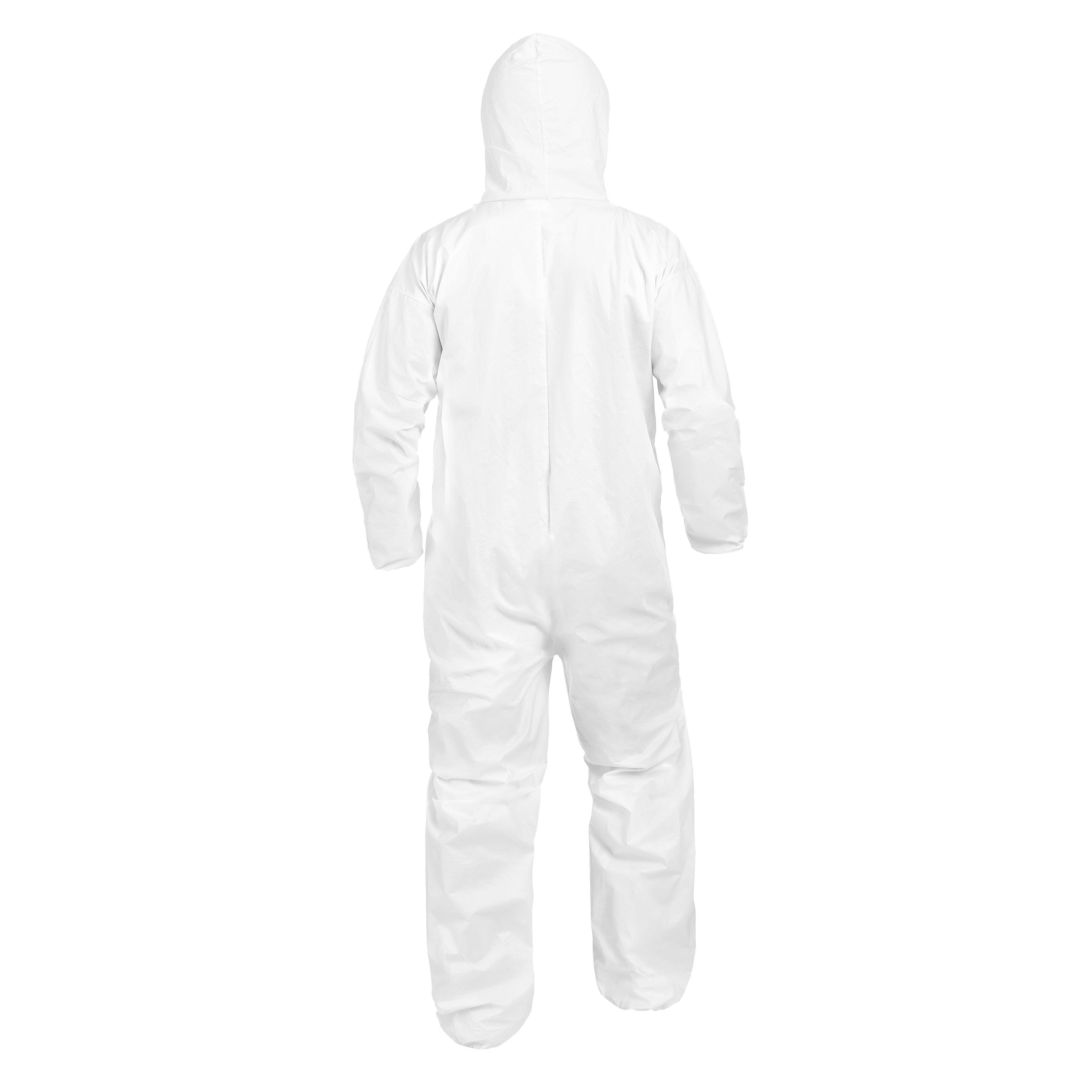 Armateck White Disposable Hooded Coverall 