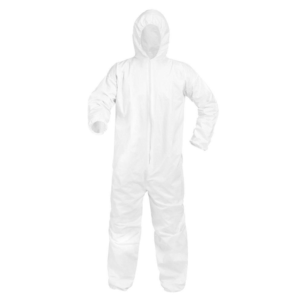 Armateck White Disposable Hooded Coverall 
