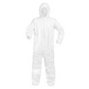 Lightweight Disposable Hooded Coveralls, XL