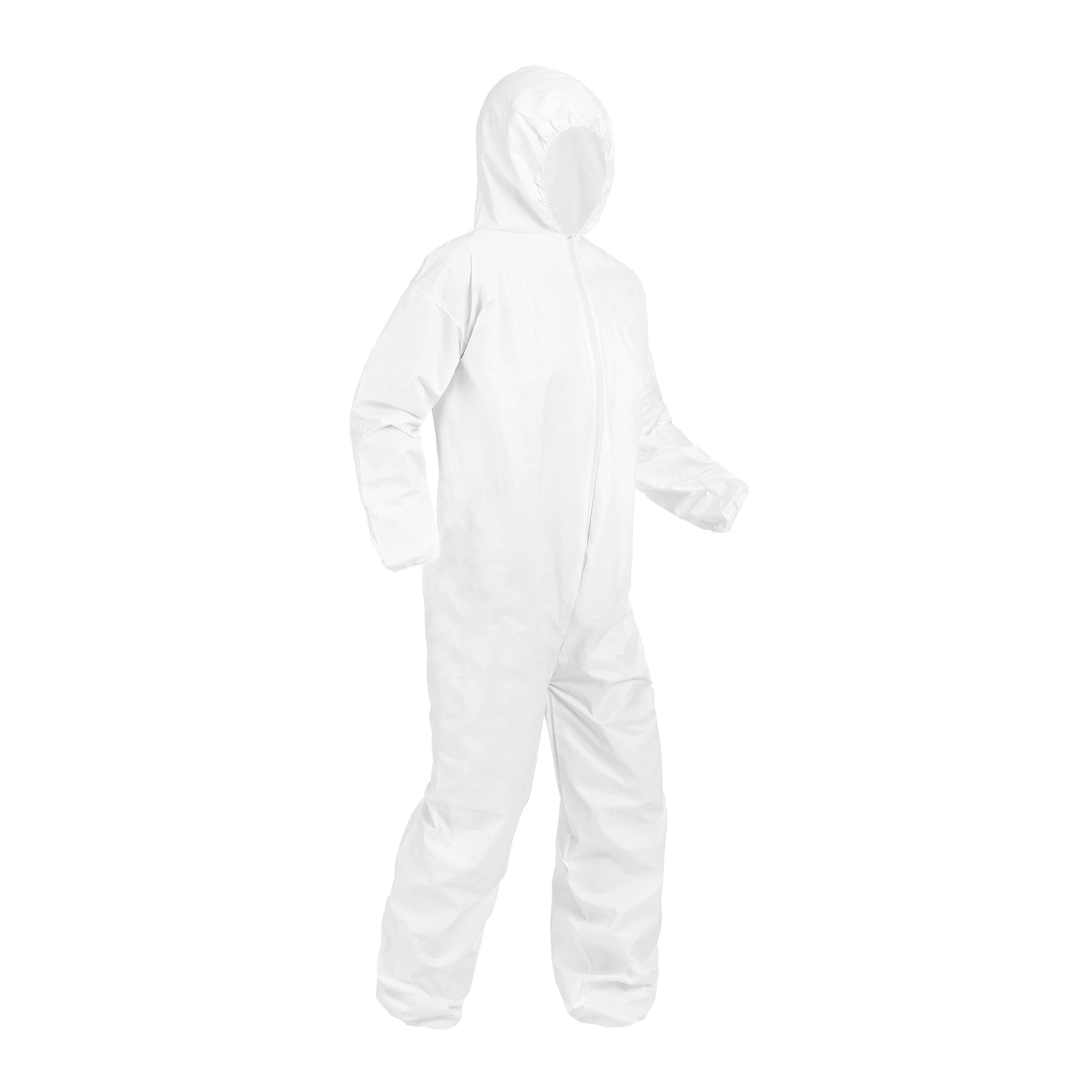 Armateck White Disposable Hooded Coverall 