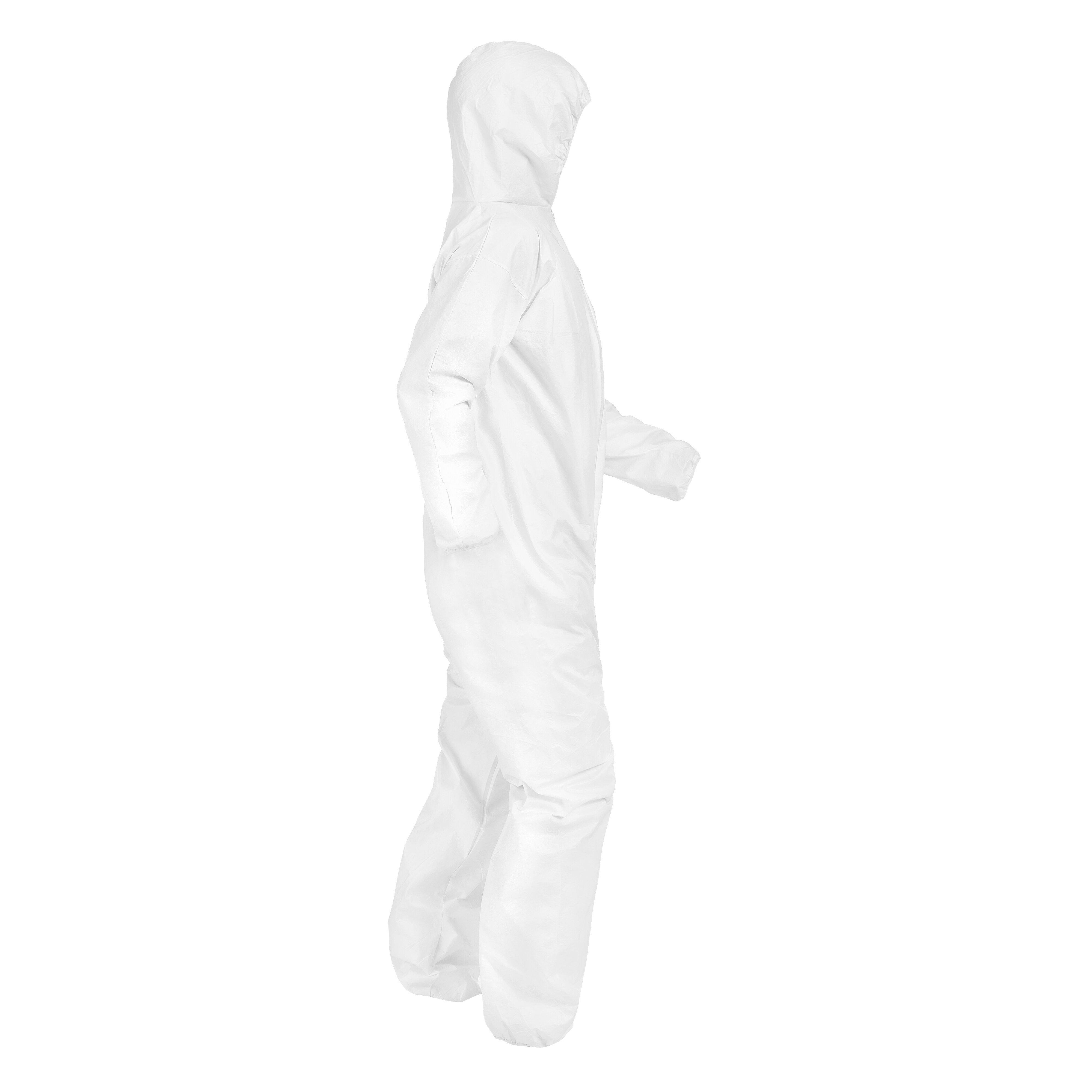 Armateck White Disposable Hooded Coverall 
