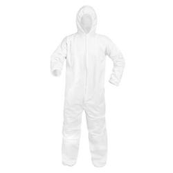 Lightweight Disposable Hooded Coveralls, XL