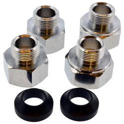 Chrome Plated 1/2" x 3/8" PEX Compression Adapter for Delta&reg; Faucets