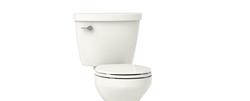 1.28 gpf Round Two Piece Toilet in Biscuit