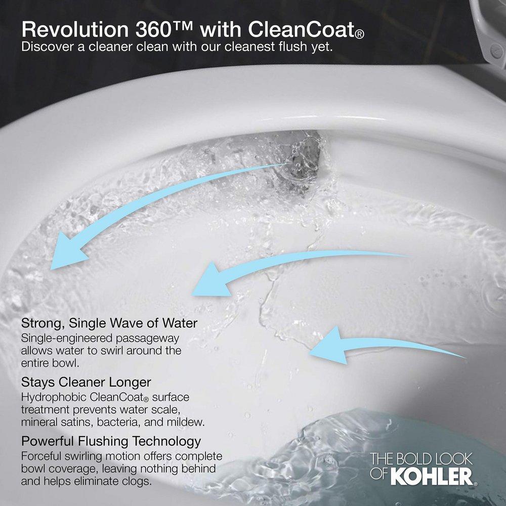 1.28 gpf Round Two Piece Toilet in Biscuit 