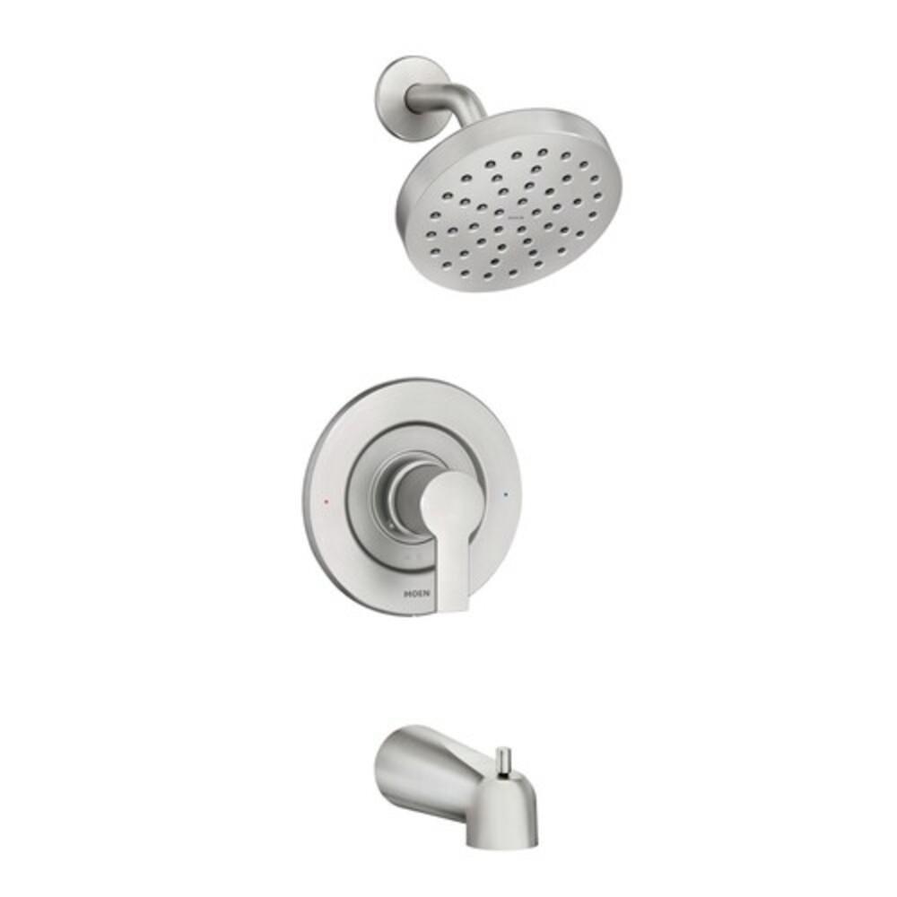 Moen Spot Resist Brushed Nickel Single Handle Single Function Bathtub & Shower Faucet 