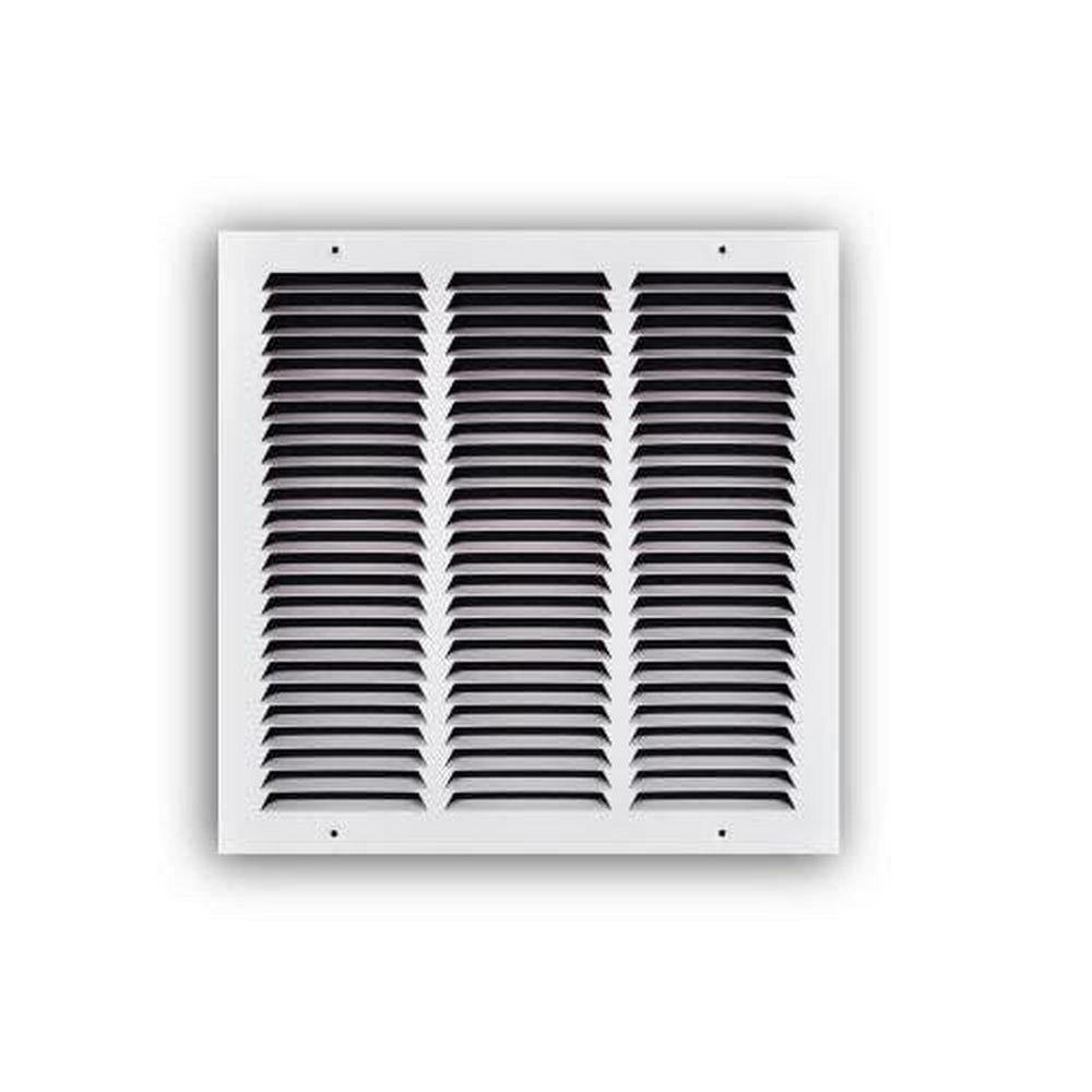 TRUaire&reg; Pristine White 14 in. Ceiling and Sidewall Return Grille Pristine White Steel 