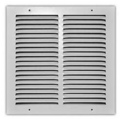 12 x 12 in. Ceiling and Sidewall Return Grille Pristine White Steel