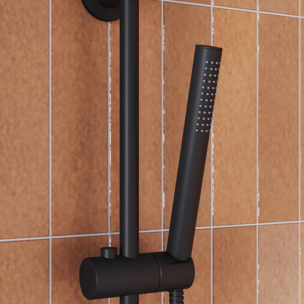 Signature Hardware Matte Black Single Function Hand Shower (Shower Hose Sold Separately) 