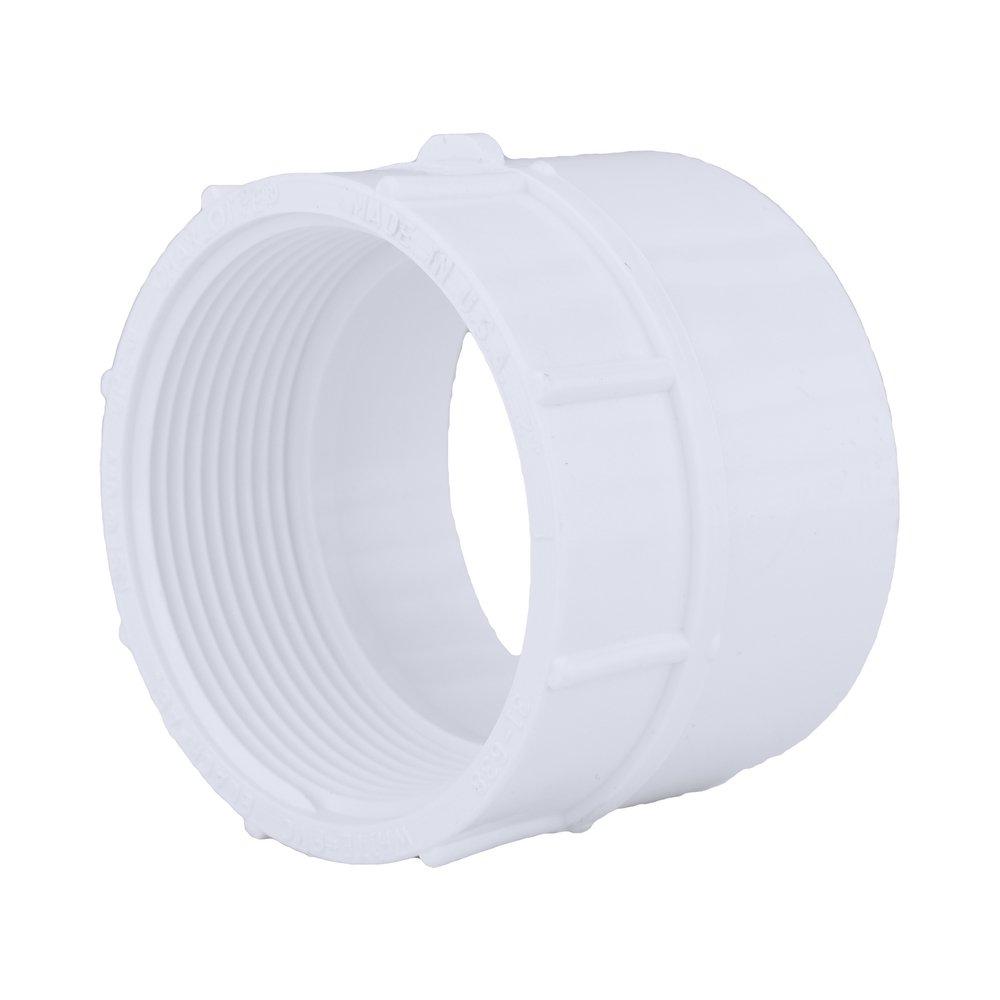 White PVC DWV Female Adapter 