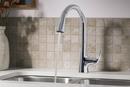 Single Handle Pull Down Kitchen Faucet in Polished Chrome 