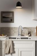 Sterling Polished Chrome Single Handle Pull Down Kitchen Faucet 