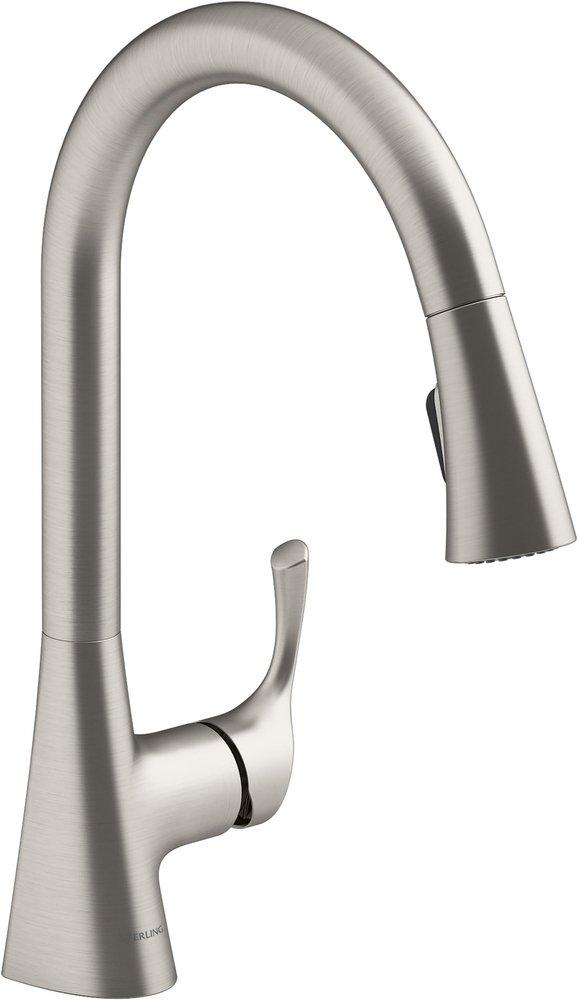 Single Handle Pull Down Kitchen Faucet in Vibrant&reg; Stainless 