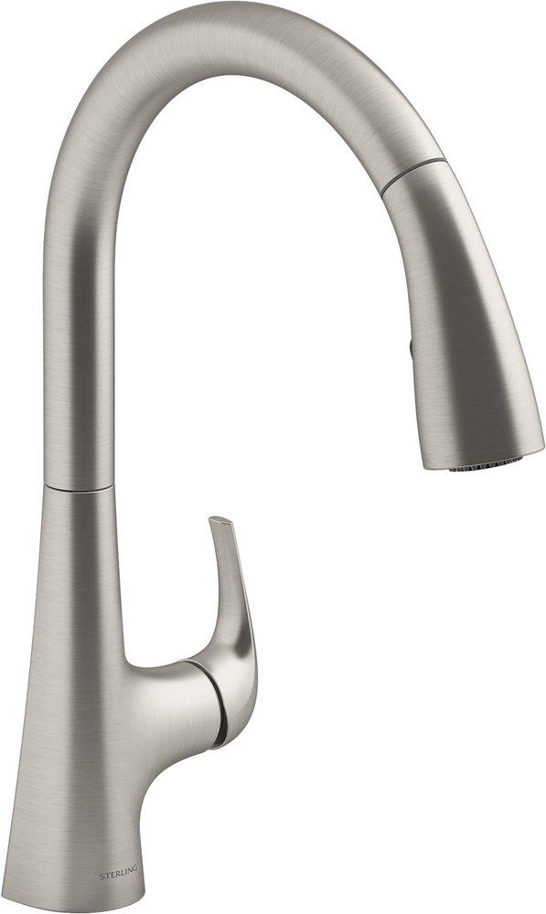 Sterling Vibrant&reg; Stainless Single Handle Pull Down Kitchen Faucet 