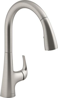 Single Handle Pull Down Kitchen Faucet in Vibrant® Stainless
