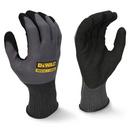 Size L Rubber Construction and General Purpose Flexible Durable Grip Reusable Gloves in Black