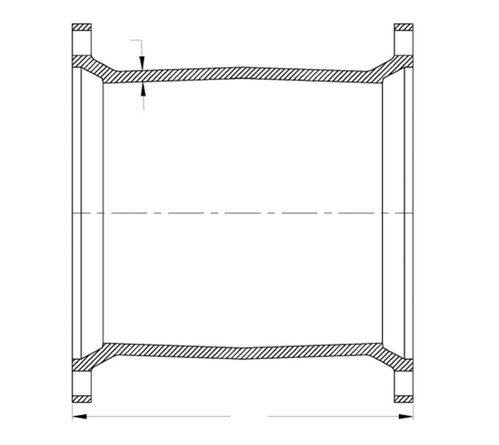 3 x 12 in. Mechanical Joint C153 Long Sleeve (Less Accessories) 