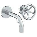 Watermark Designs Satin Nickel Single Handle Wall Mount Widespread Bathroom Sink Faucet 