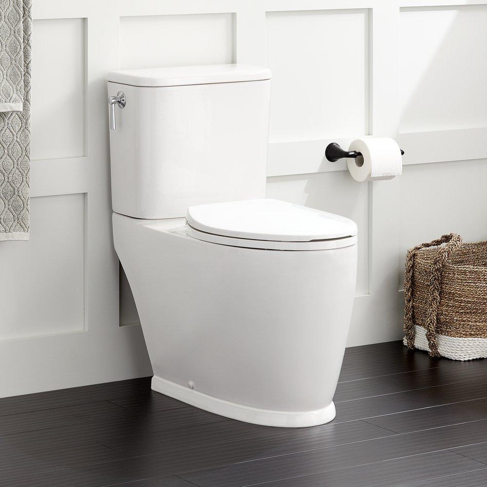 Signature Hardware White 1.28 gpf Tank Toilet 