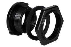 3/4 in. Threaded Plastic and Rubber Bulkhead Fitting