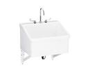 28 x 22 in. Wall Mount Laundry Sink in White
