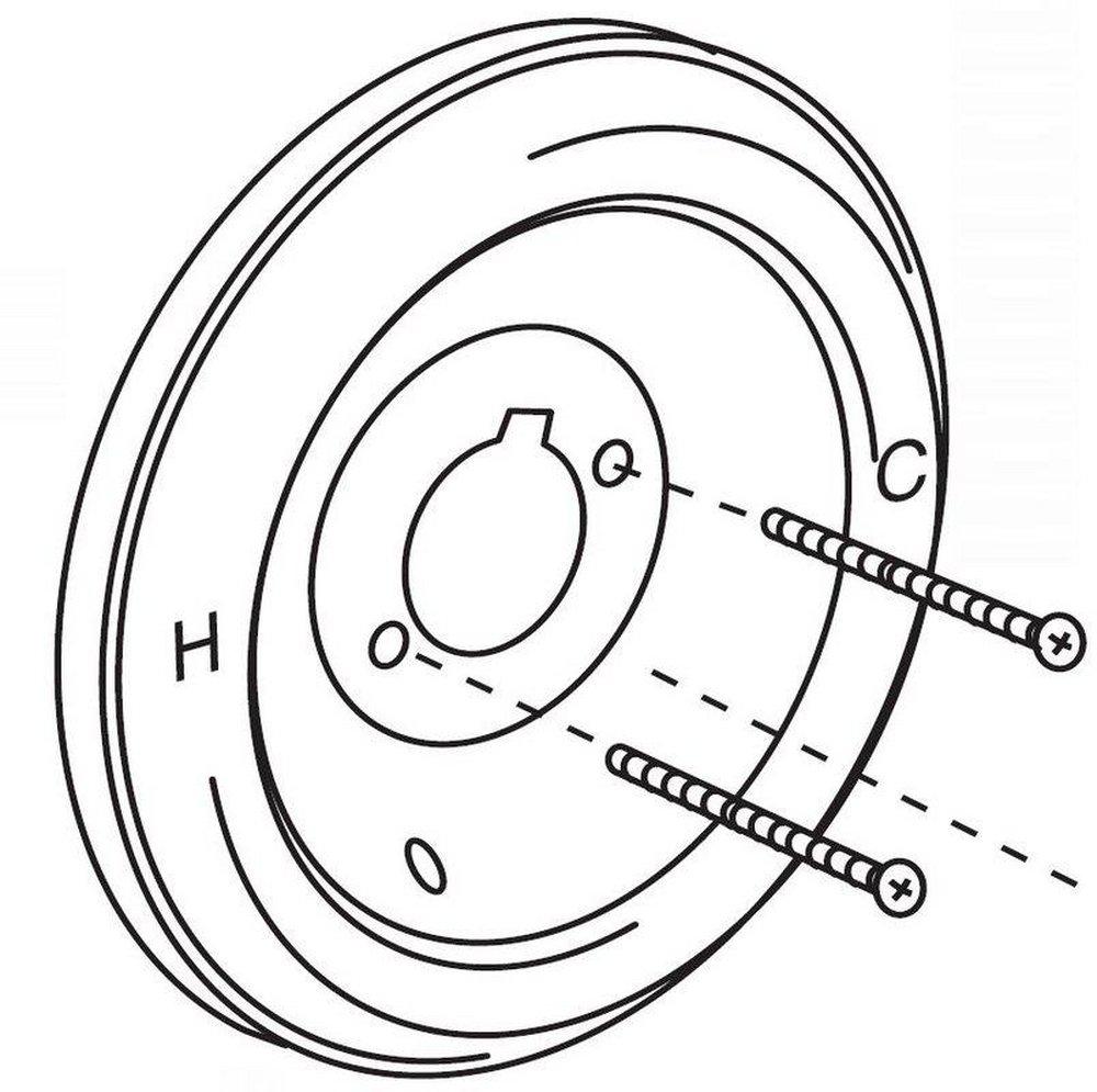 Moen Chrome Escutcheon Push Button 