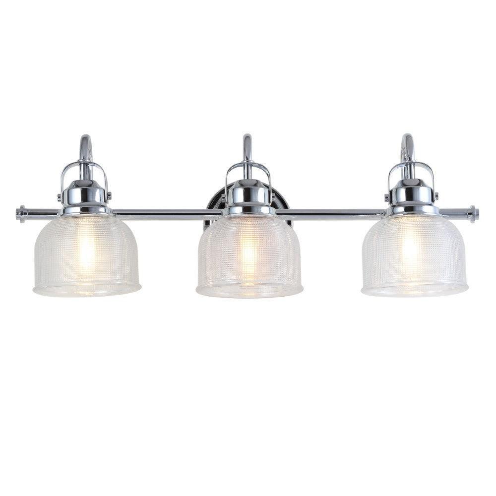 Jonathan Adler Chrome 12W 3-Light Medium E-26 Vanity Fixture 