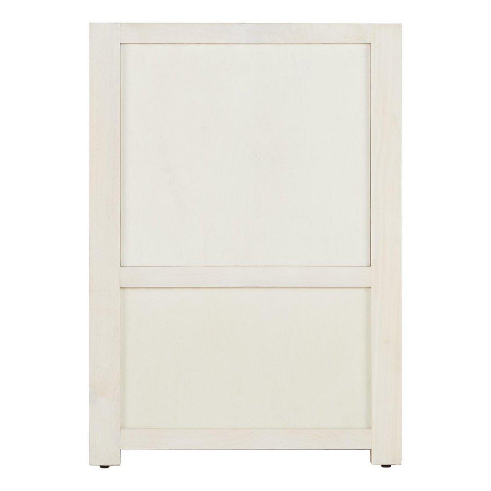 Signature Hardware Whitewash Pine 24 in. Floor Mount Vanity in Whitewash, Hailstone White with Chrome 