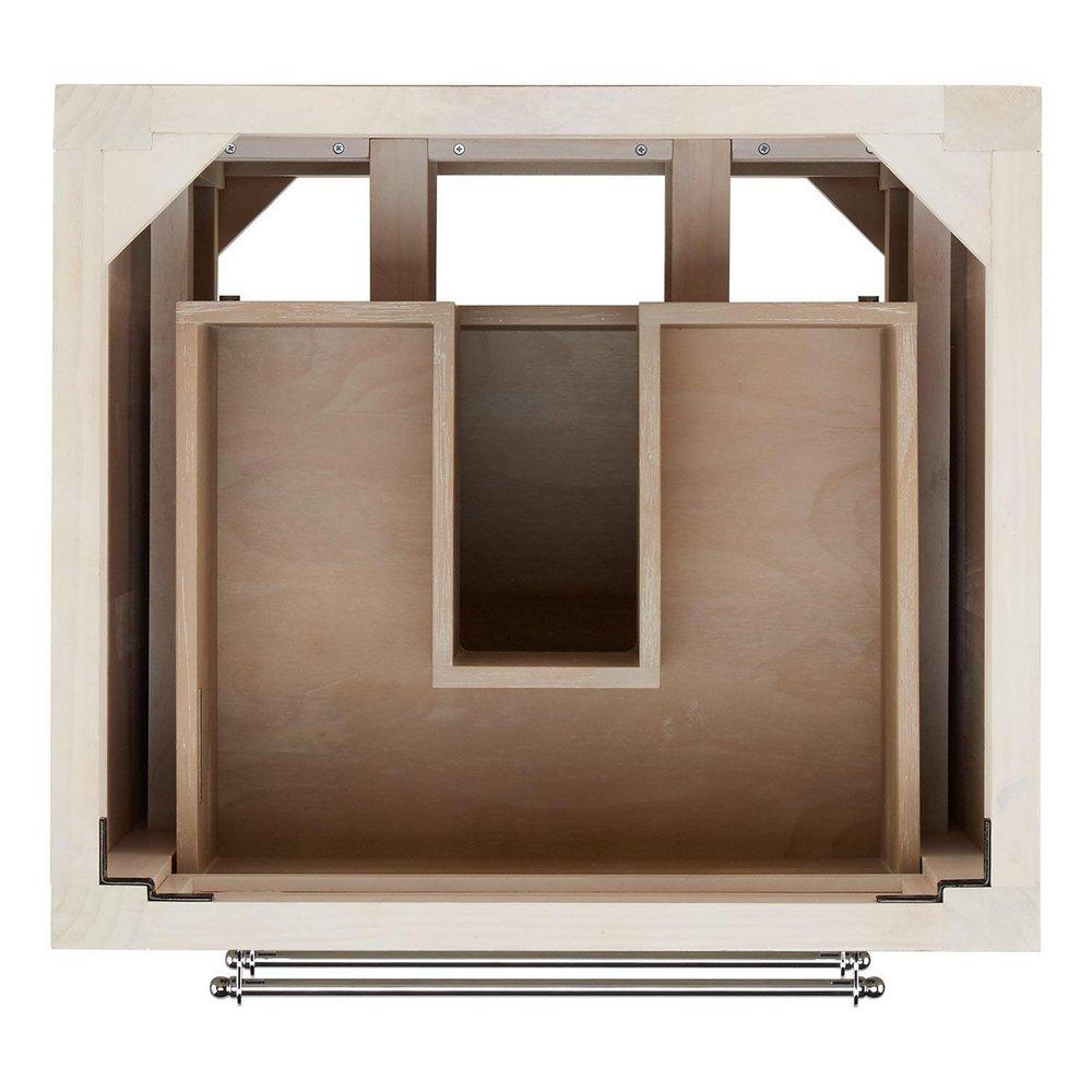 Signature Hardware Whitewash Pine 24 in. Floor Mount Vanity 