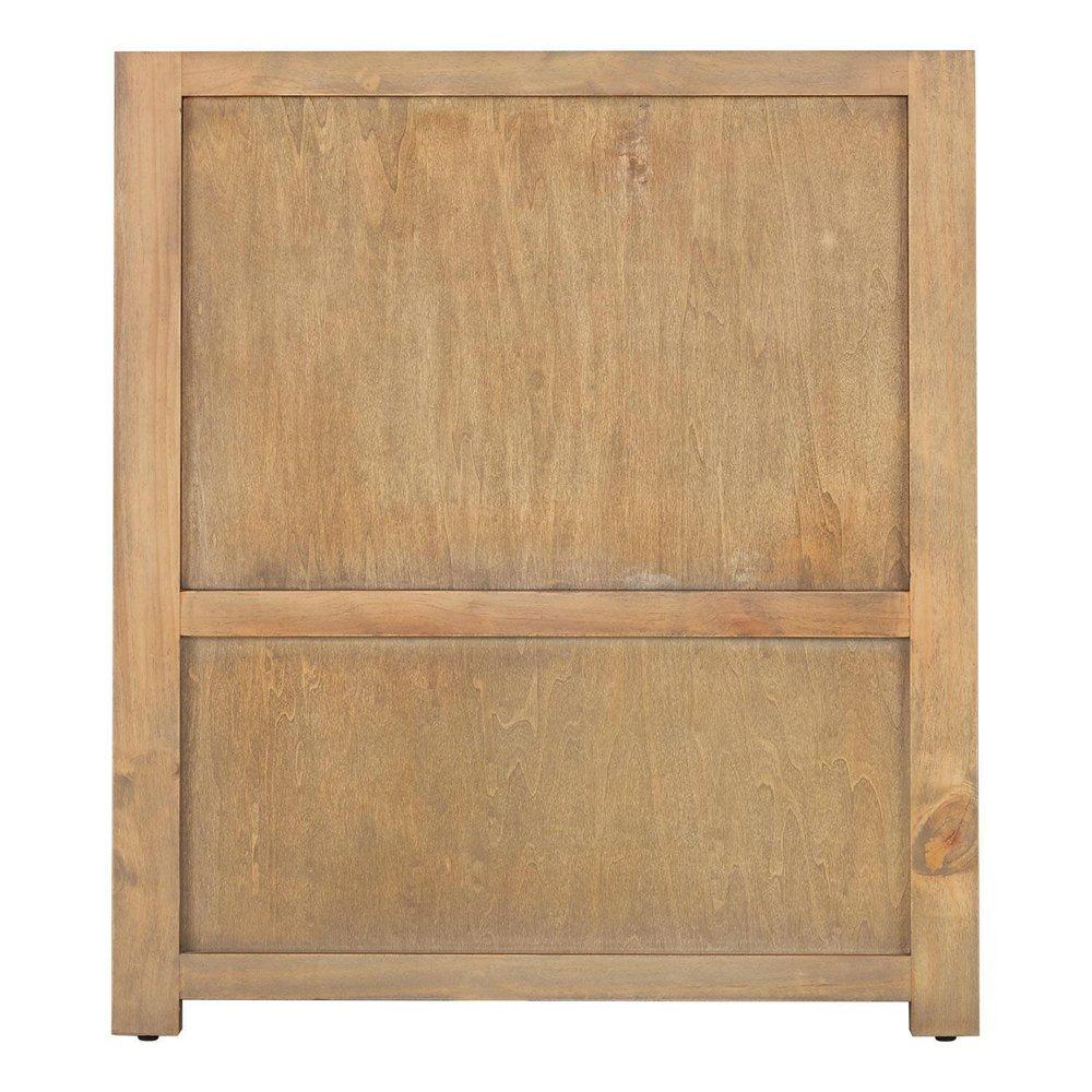 Signature Hardware Whitewash Pine 24 in. Floor Mount Vanity in Whitewash, Riverside Grey with Chrome 