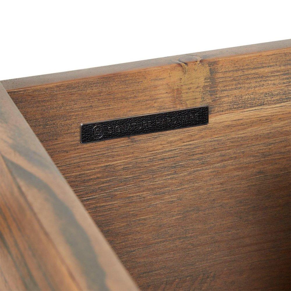 Signature Hardware Whitewash Pine 24 in. Floor Mount Vanity in Whitewash, Riverside Grey with Chrome 