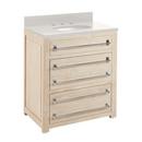 Signature Hardware Whitewash Pine 30 in. Floor Mount Vanity 