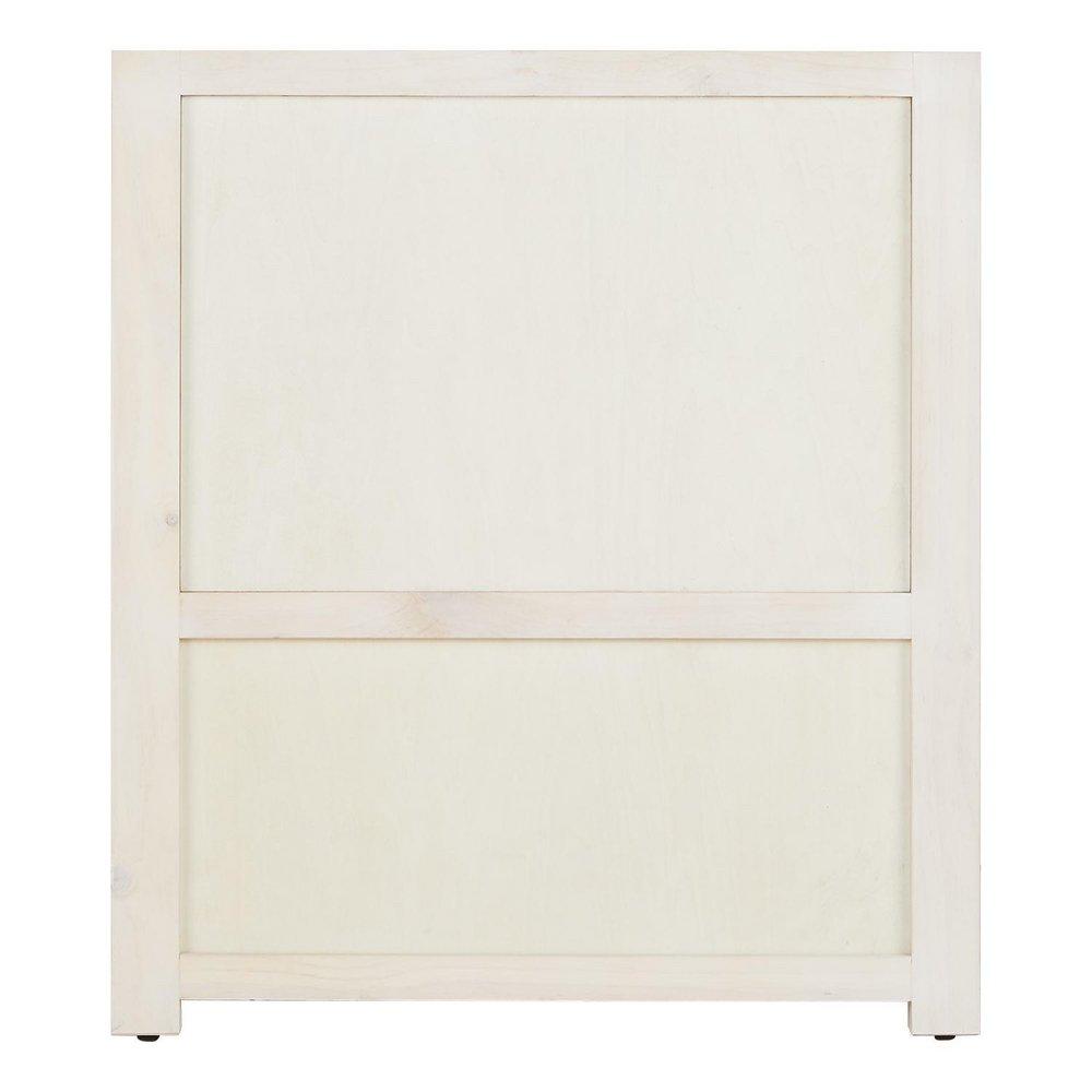 Signature Hardware Whitewash Pine 24 in. Floor Mount Vanity in Whitewash, Feathered White with Chrome 