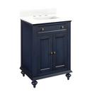 Signature Hardware Rustic Acacia 24 in. Floor Mount Vanity in Rustic Acacia with Riverside Grey 