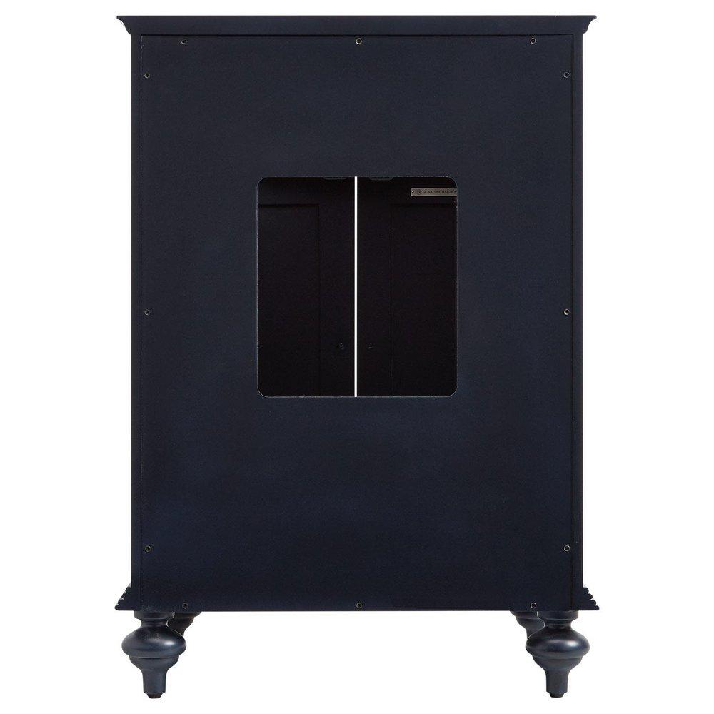 Signature Hardware Rustic Acacia 24 in. Floor Mount Vanity in Rustic Acacia with Riverside Grey 