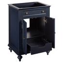 Signature Hardware Rustic Acacia 24 in. Floor Mount Vanity in Rustic Acacia with Riverside Grey 