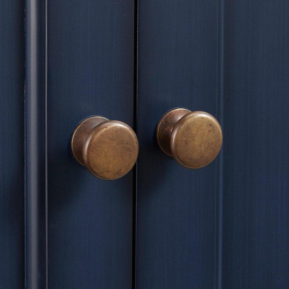 Signature Hardware Rustic Acacia 24 in. Floor Mount Vanity in Rustic Acacia with Riverside Grey 