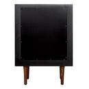 Signature Hardware Java/Black 24-1/4 in. Floor Mount Vanity in Walnut, Black with Riverside Grey 