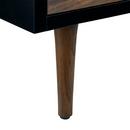 Signature Hardware Java/Black 24-1/4 in. Floor Mount Vanity in Walnut, Black with Riverside Grey 