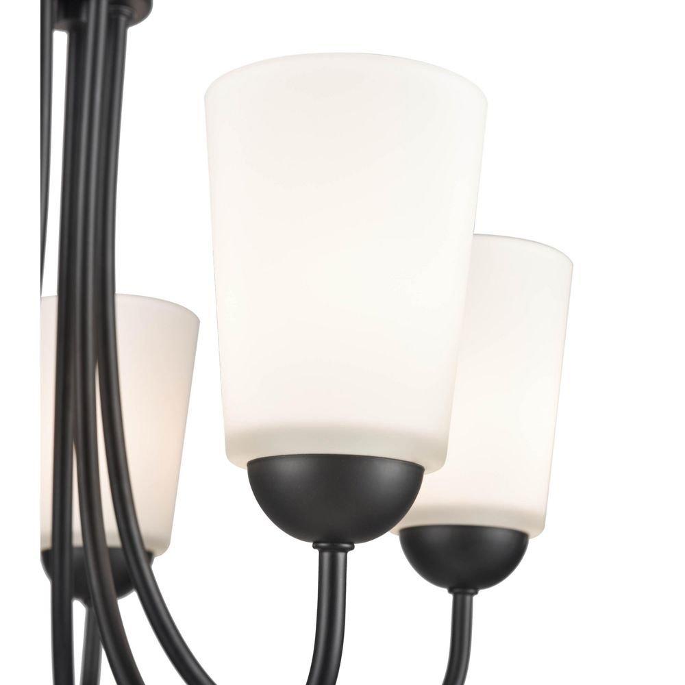 Millennium Lighting Matte Black 100W 5-Light Medium E-26 Chandelier 