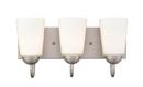 3-Light Vanity Fixture in Satin Nickel