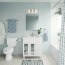 Millennium Lighting Satin Nickel 3-Light Vanity Fixture 