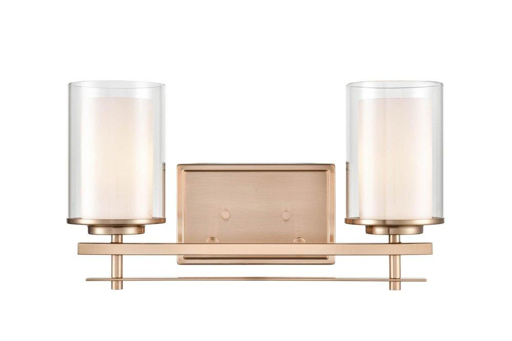 Millennium Lighting Modern Gold 2-Light Vanity Fixture 