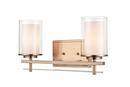 Millennium Lighting Modern Gold 2-Light Vanity Fixture 