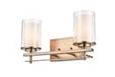 Millennium Lighting Modern Gold 2-Light Vanity Fixture 
